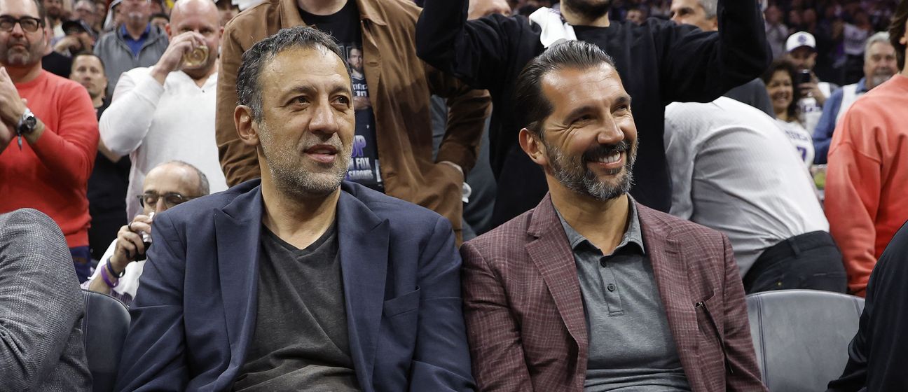 Vlade Divac i Predrag Stojaković