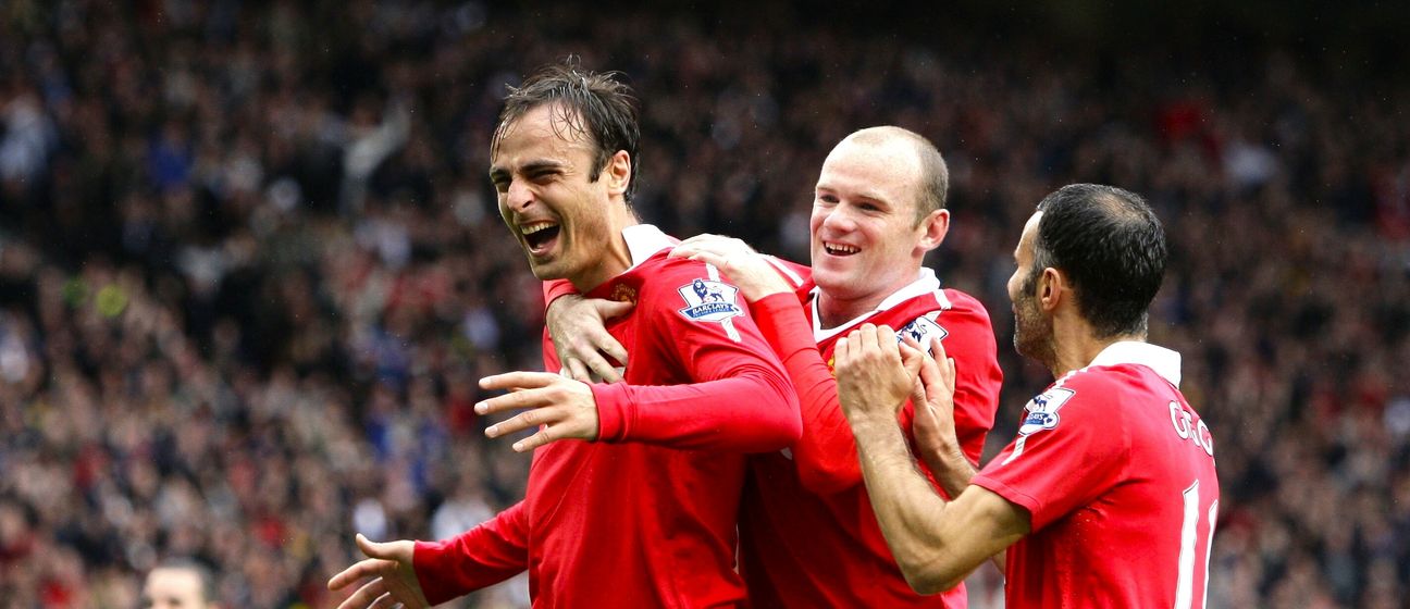 Berbatov s Rooneyem i Giggsom