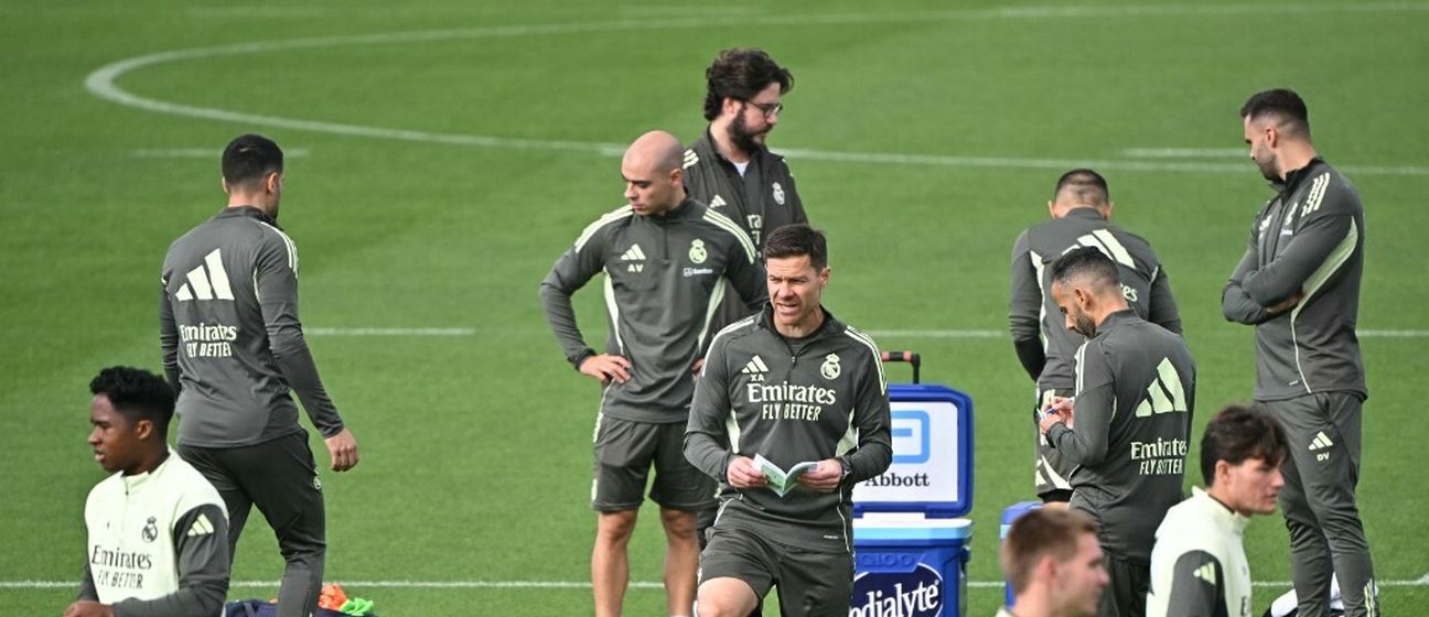 Xabi Alonso na treningu Real Madrida
