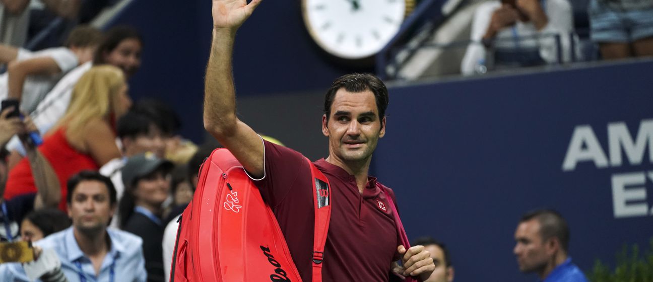 Roger Federer pozdravlja publiku u New Yorku (Foto: AFP)