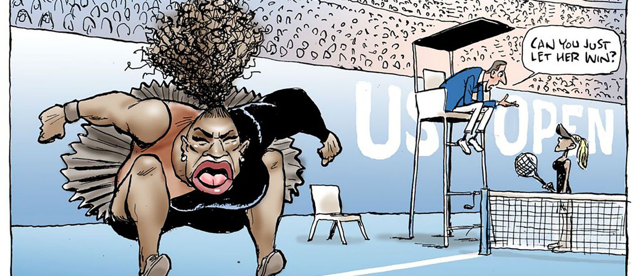 Karikatura Serene Williams (Foto: Mark Knight / Herald Sun / AFP)