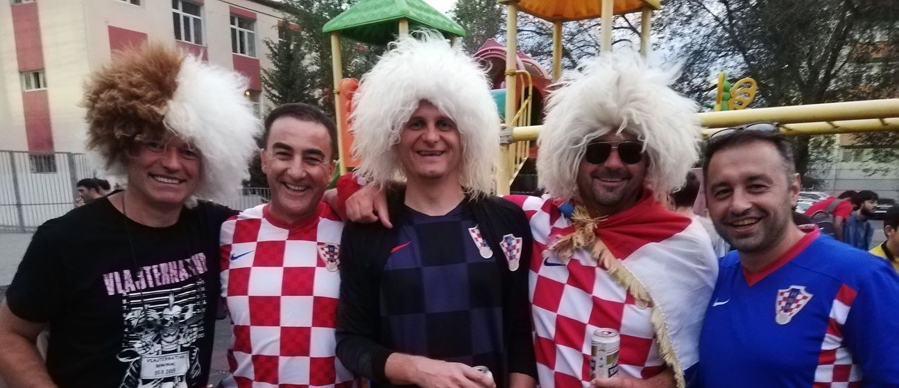 Hrvatski navijači u Bakuu