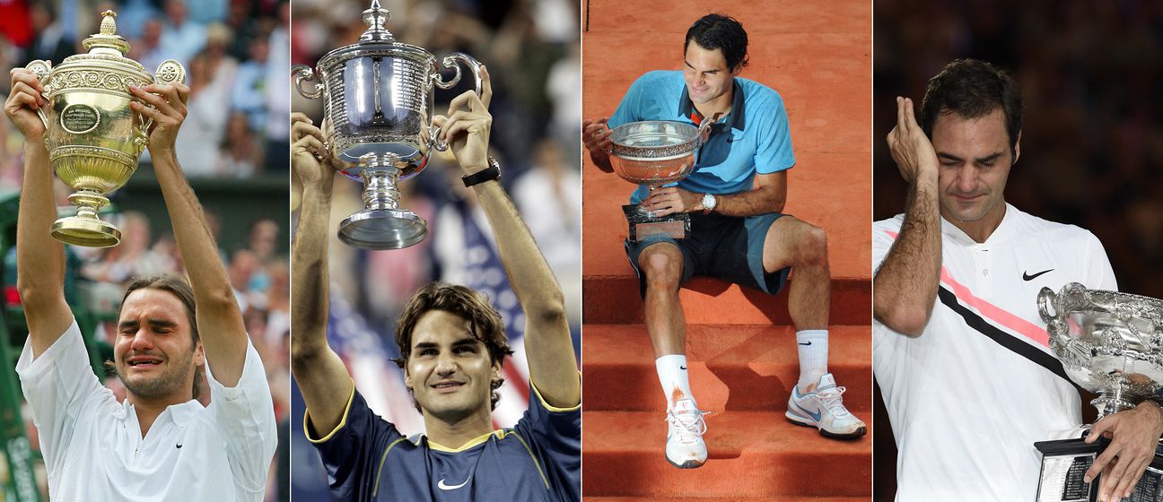 Wimbledon 2003, US Open 2005, Ronald Garros 2009, Australian Open 2018