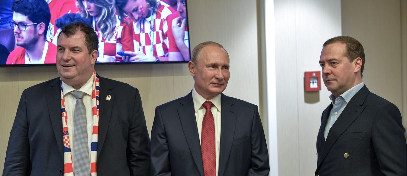 Jakov Kitarović, Vladimir Putin i Dmitry Medvedev