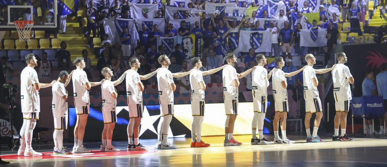 Košarkaši i navijači Bosne i Hercegovine