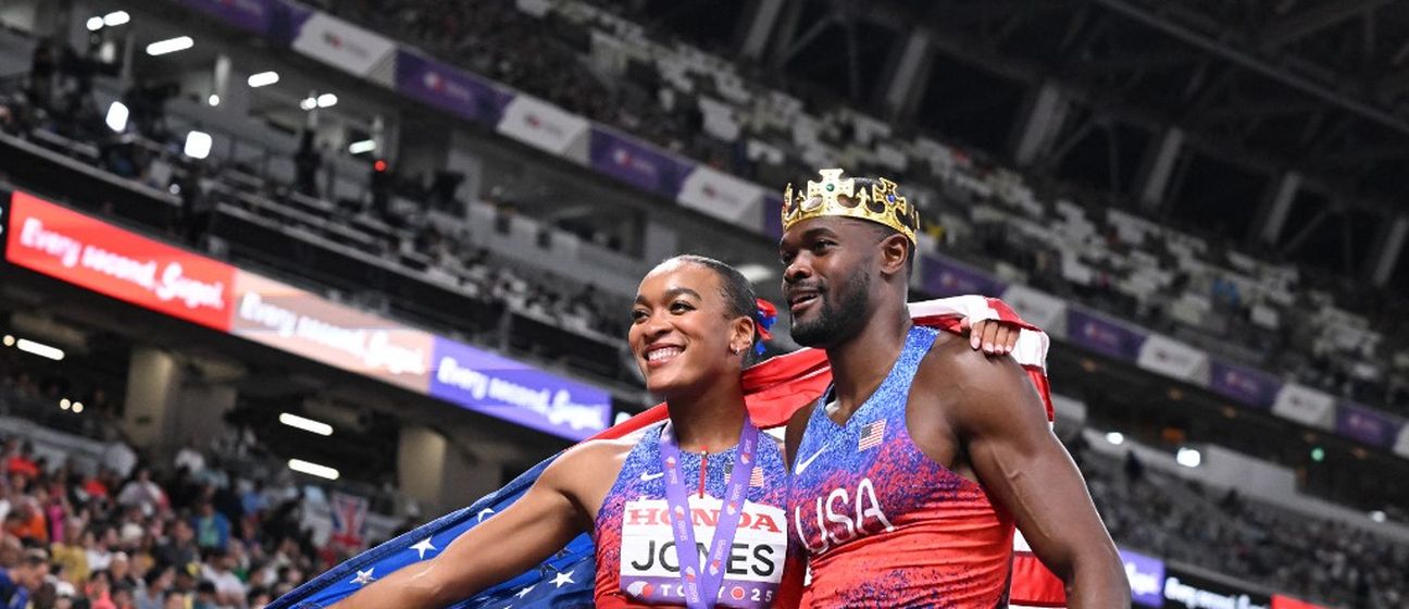 Rai Benjamin i Jasmine Jones