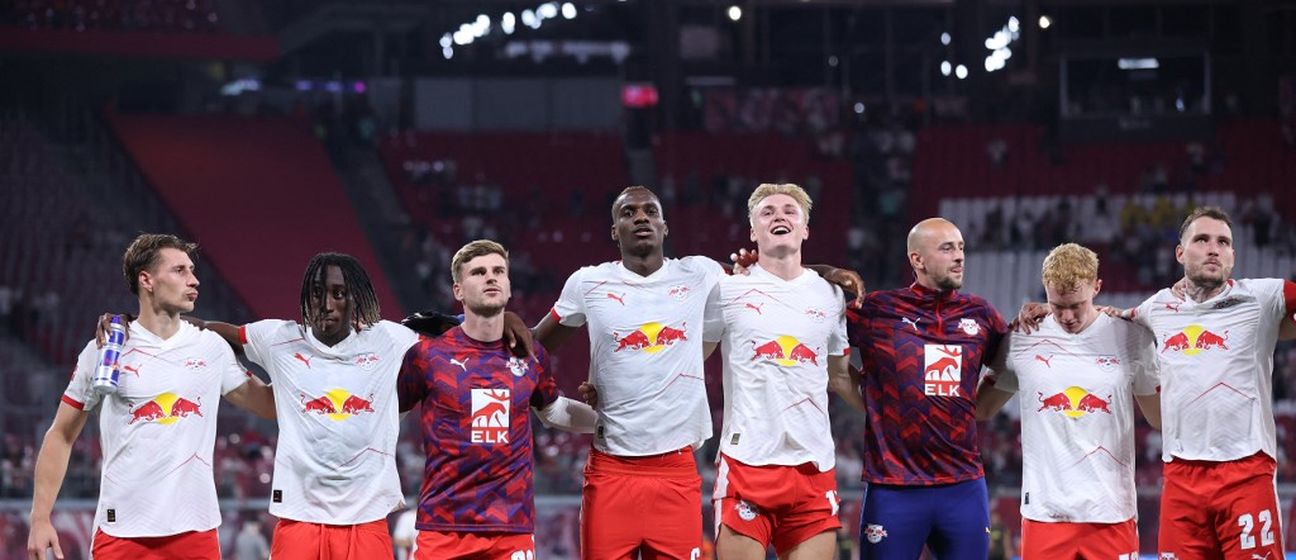 Igrači Leipziga slave pobjedu