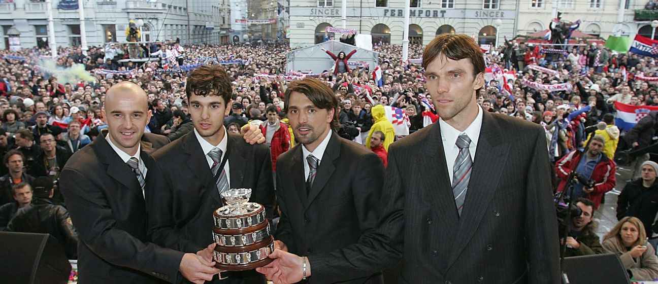 Davis Cup reprezentacija 2005. na dočeku