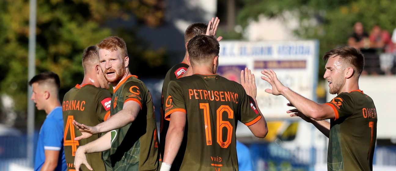 Igrači Osijeka na Verudi