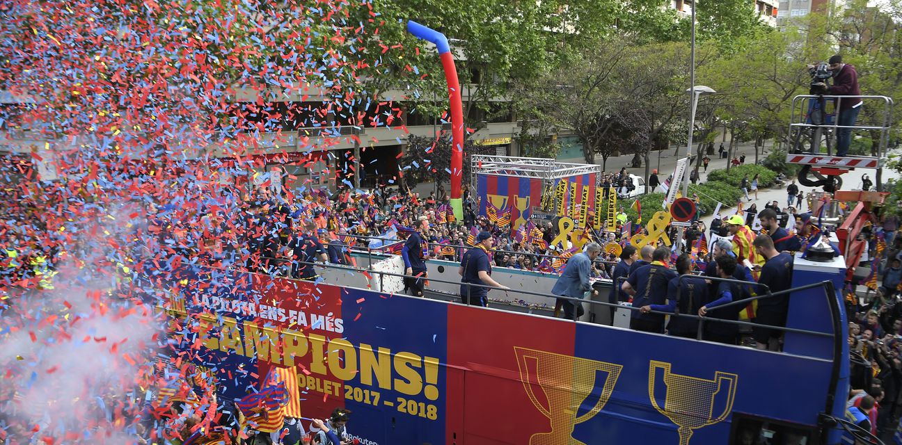 Barcelona slavi naslov prvaka Španjolske (Foto: AFP)