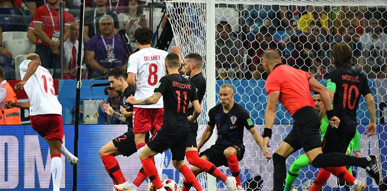 Gol Danske protiv Hrvatske (Foto: AFP)