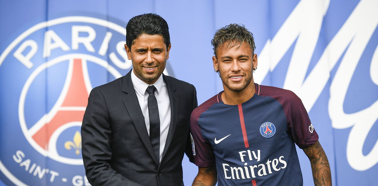 Predsjednik PSG-a i Neymar (Foto: AFP)
