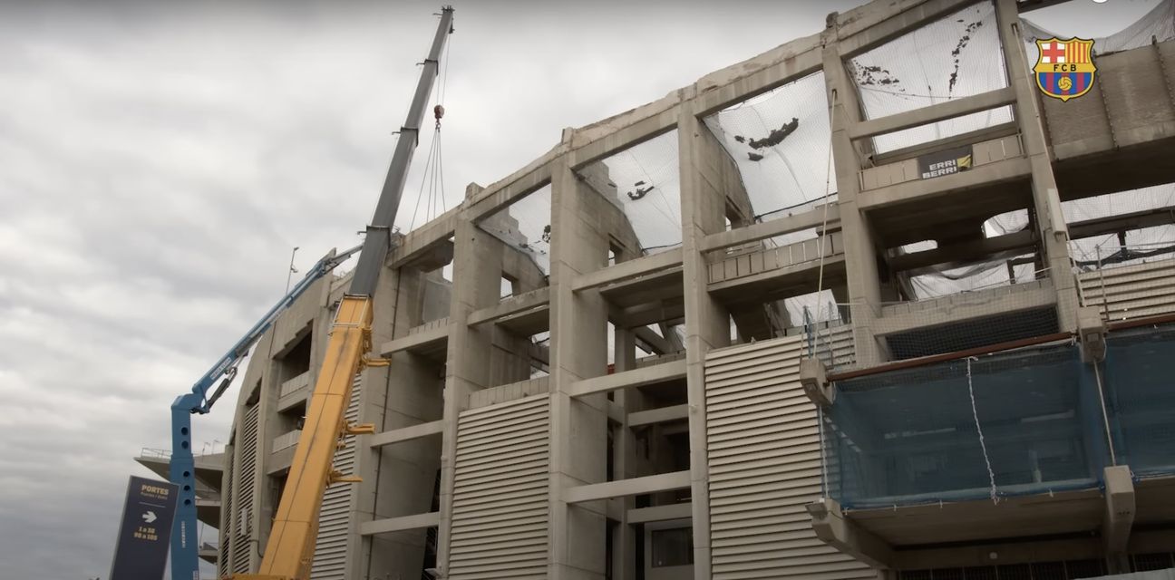 Video Camp Nou Izgleda Neprepoznatljivo U Tijeku Su Radovi Vrijedni 1