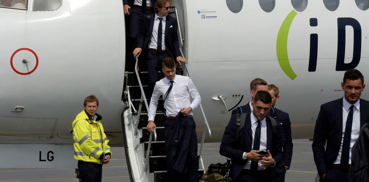 Hrvatski reprezentativci stigli u Rusiju (Foto: AFP)