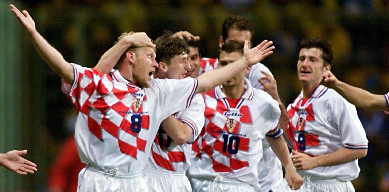 Robert Prosinečki slavi gol protiv Jamajke (Foto: AFP)