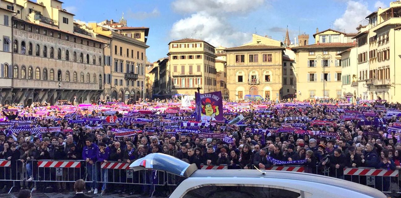 Navijači na oproštaju od Astorija (Screenshot Fiorentina)