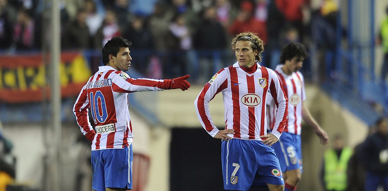 Sergio Aguero i Diego Forlan u dresu Atletica (Foto: AFP)