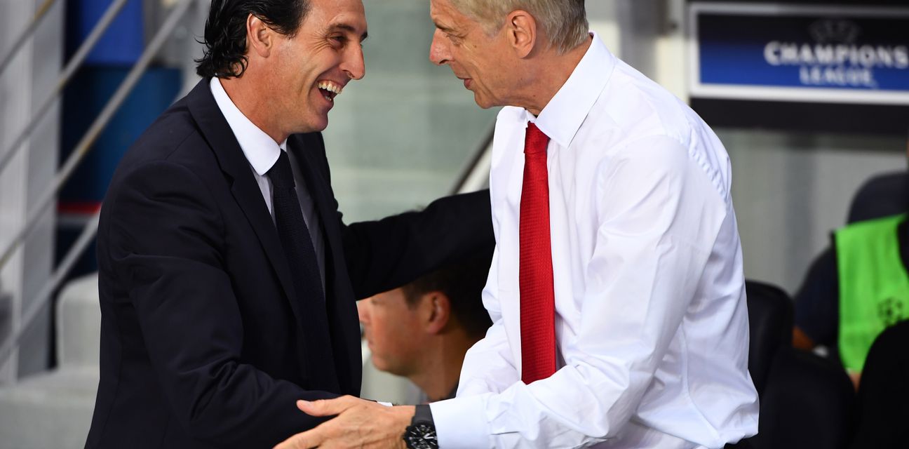 Unai Emery i Arsene Wenger (Foto: AFP)