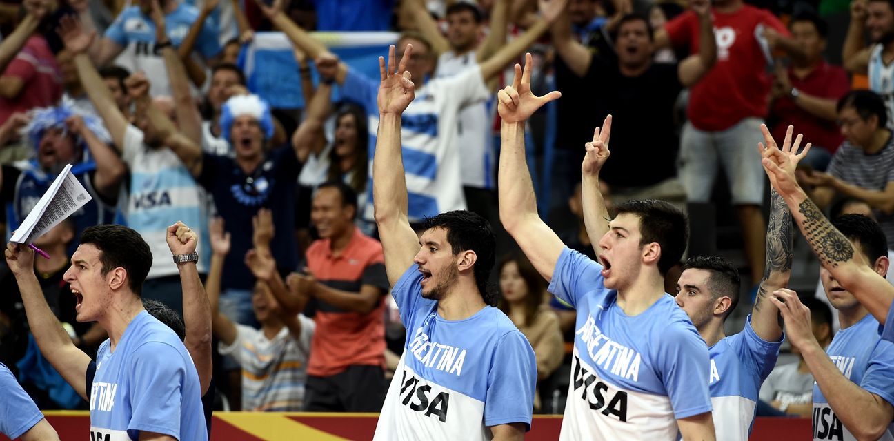 Slavlje argentinskih košarkaša (Foto: AFP)