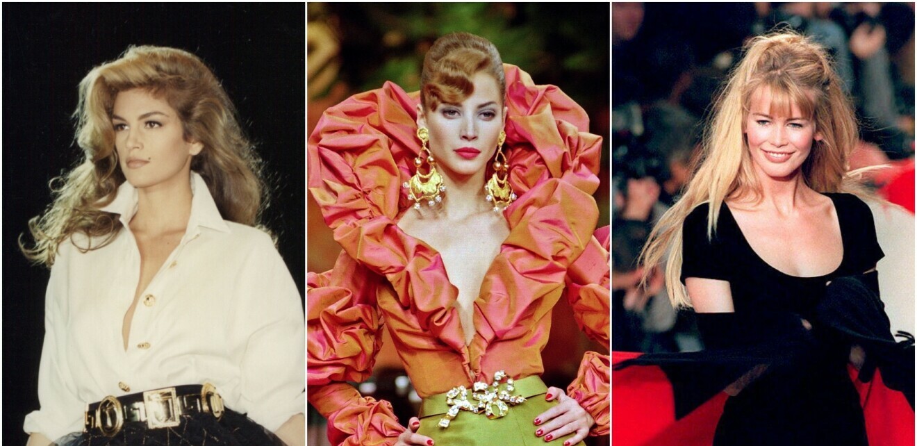 Cindy Crawford, Christy Turlington i Claudia Schiffer