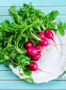 Rotkvice i mladi luk kraljevi su uskrsnog stola