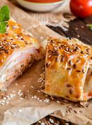 Lisnata savijača sa šunkom i sirom