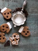 Keksi s kavom i čokoladom u obliku rukavica