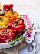 Zapečene paprike s mljevenom puretinom i mozzarellom