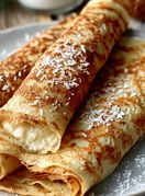 Palačinke s kokosom i bijelom čokoladom