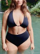 Kupaći kostim s gaćicama visoka struka