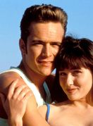 Luke Perry (Dylan) i Shannen Doherty (Brenda)