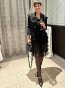 Irena Pecotić u štiklama Jimmy Choo i maloj crnoj haljini od tila - 3