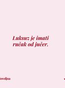 Što je za vas luksuz?