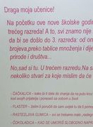Učiteljica jedne osnovne škole u Rijeci poklonila je svojim đacima pismo i mali dar