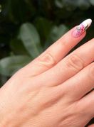 Nokti s uzorkom orhideje