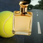 Teniska loptica, cesta i parfem