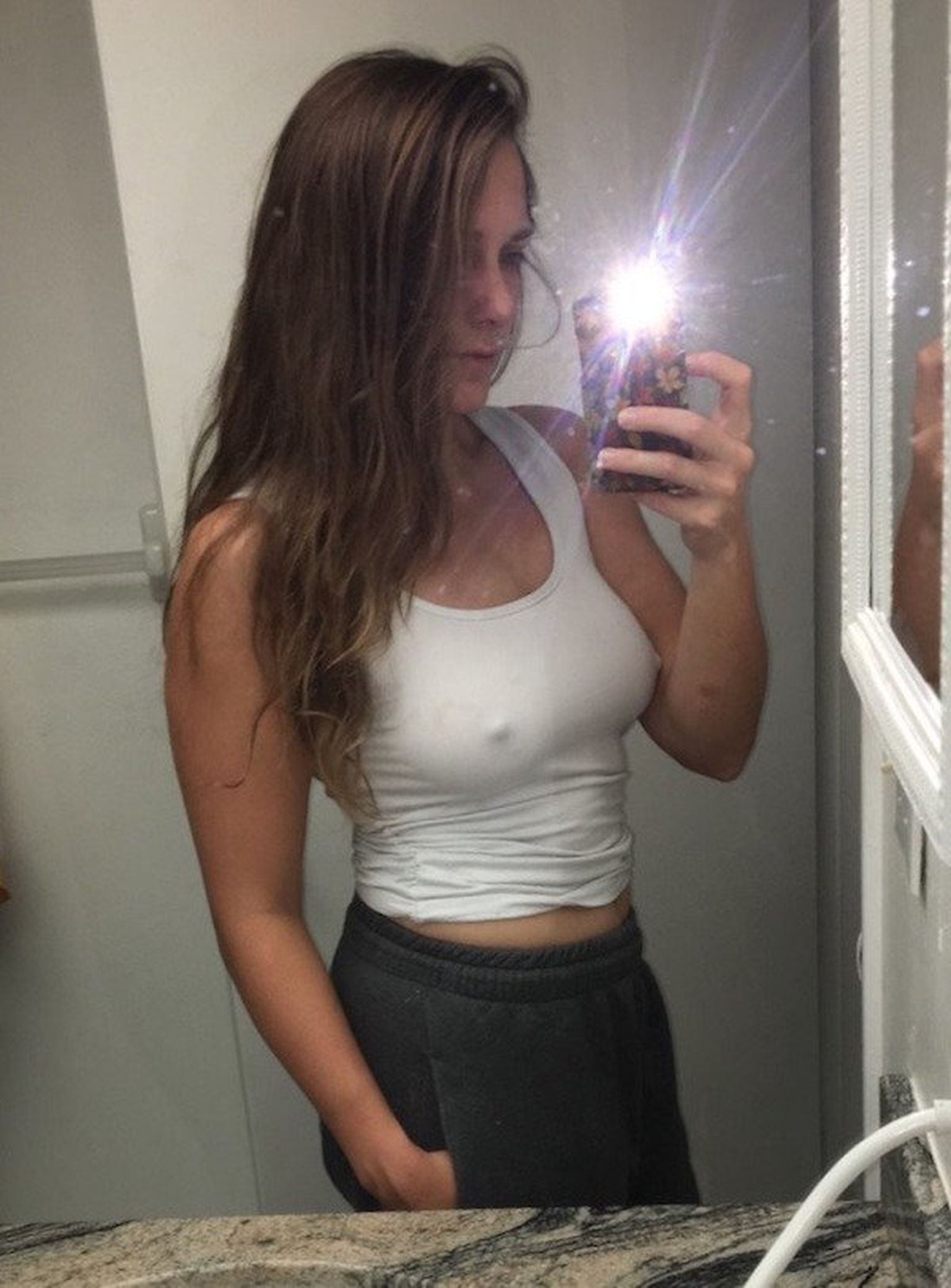 Nipples poking out