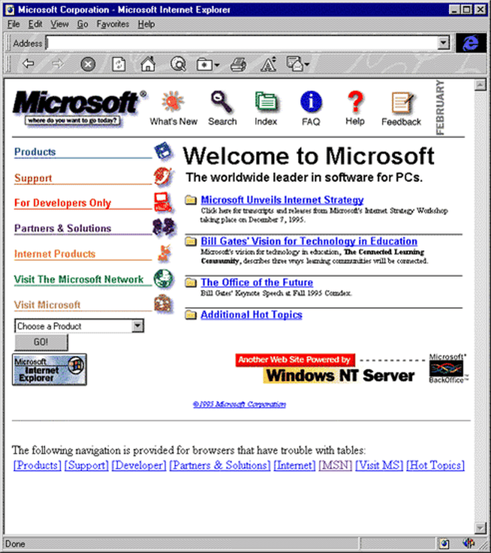 Офф сайт майкрософт. Microsoft. Microsoft 1995. Майкрософт сайты. Первый Microsoft.