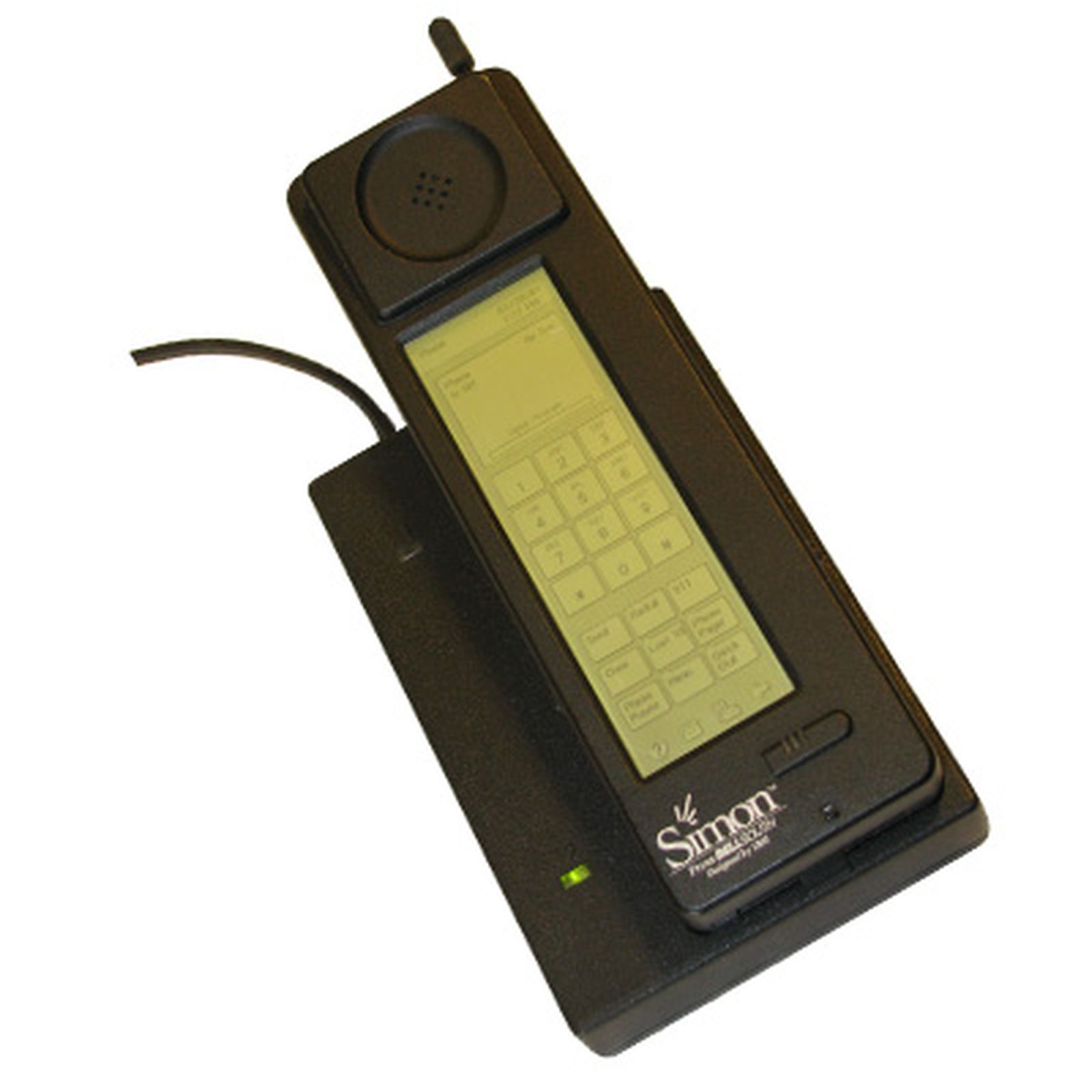 Первый в мире сенсорный. Смартфон IBM Simon. Первый смартфон Simon, IBM. 1993 IBM Simon. Первый сенсорный телефон IBM Simon.