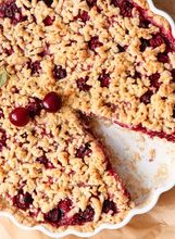 Čupava pita s trešnjama