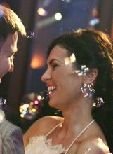 Hrvoje i Branka Krstulović na svom svadbenom slavlju 2005.