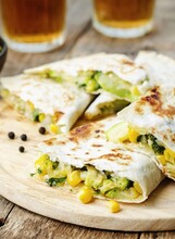 Tortilje s tikvicama i sirom