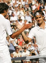 Mario Ančić i Roger Federer