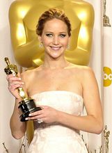 Jennifer Lawrence na Oscarima 2013.