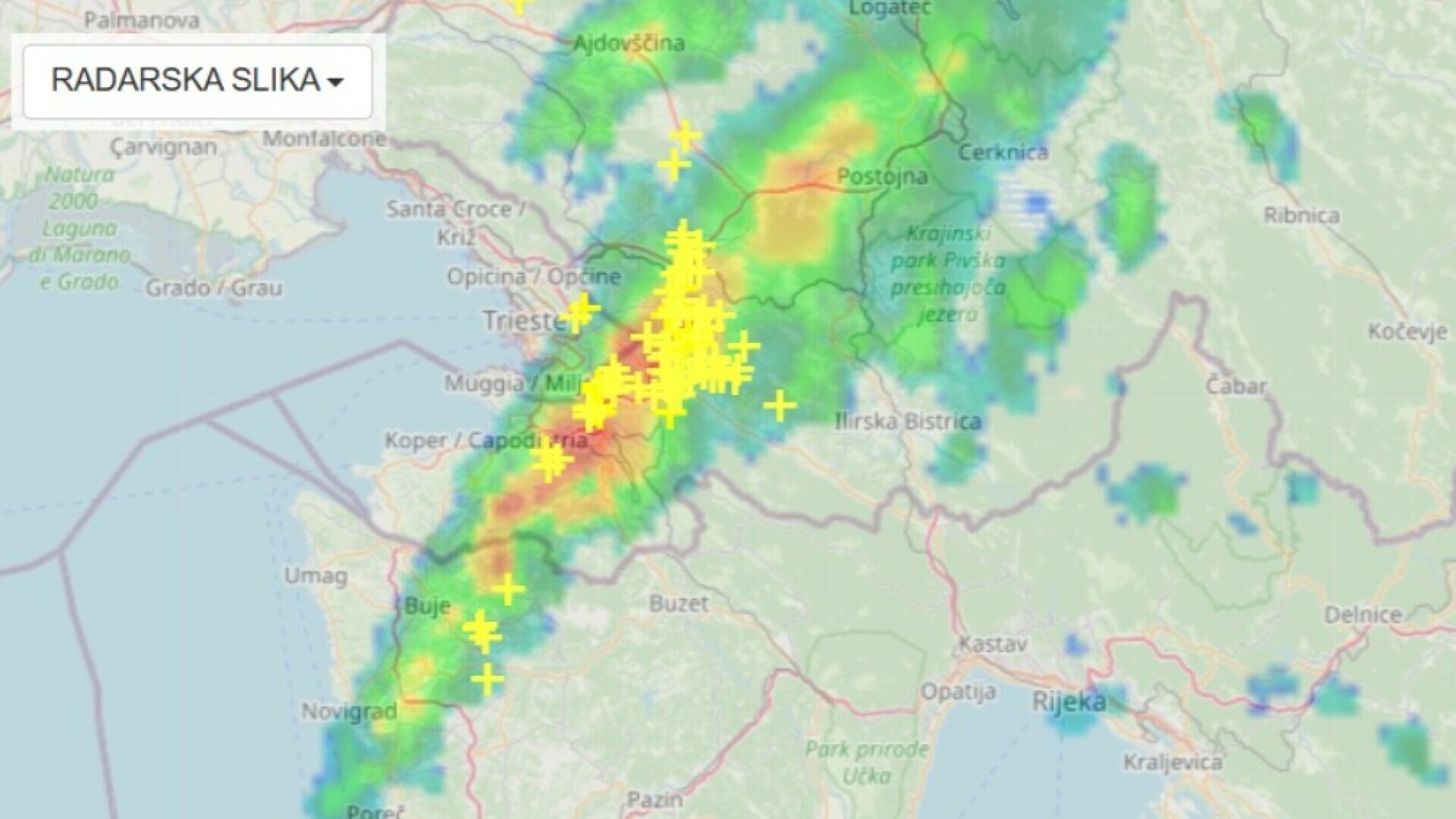 Opasna meteorološka pojava u Istri: Buje pod vodom
