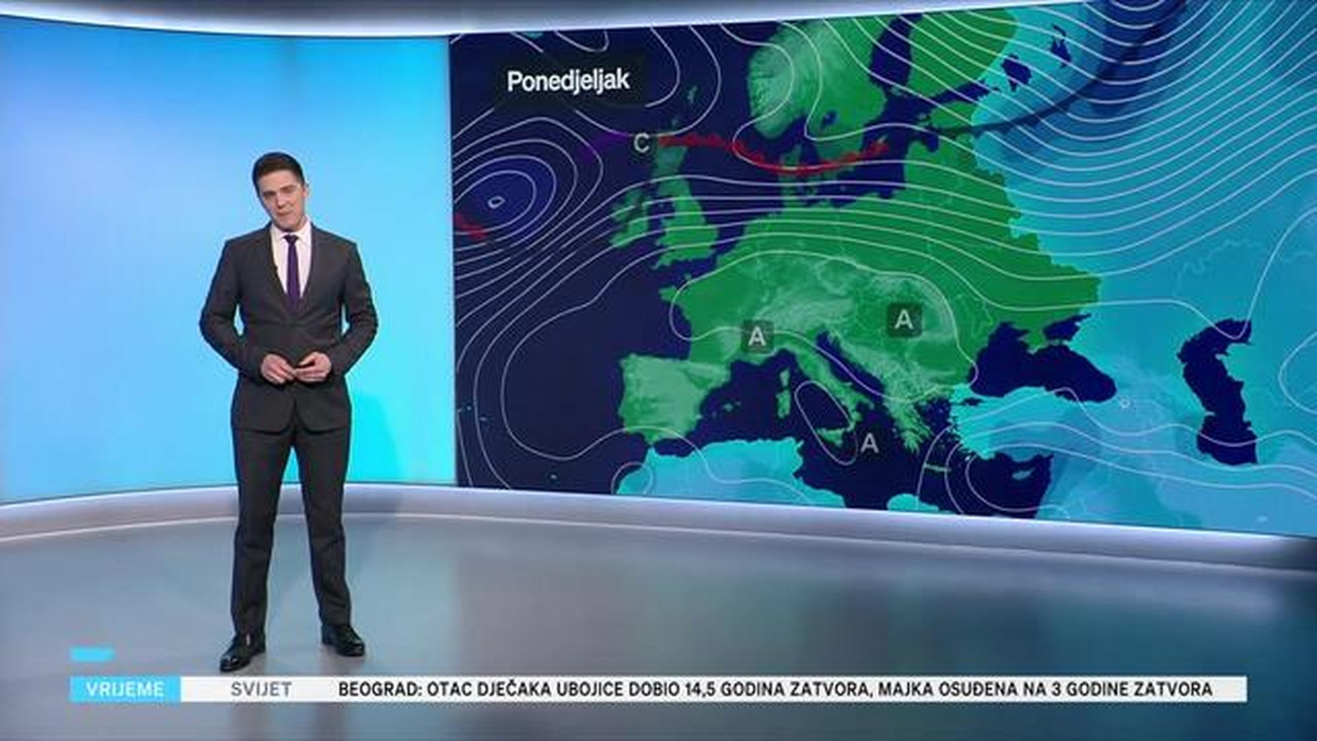 Vremenska prognoza 30.12.2024.