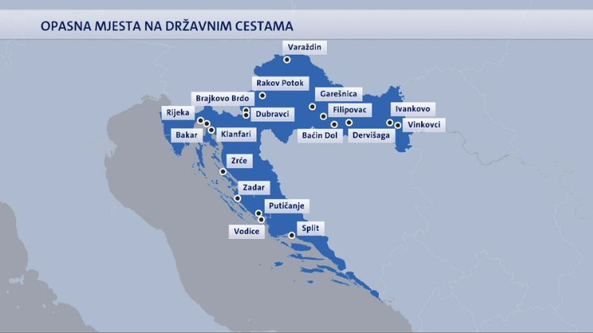 Crne Točke Na Hrvatskim Prometnicama: Ministarstvo Najavilo Sanaciju 23 ...