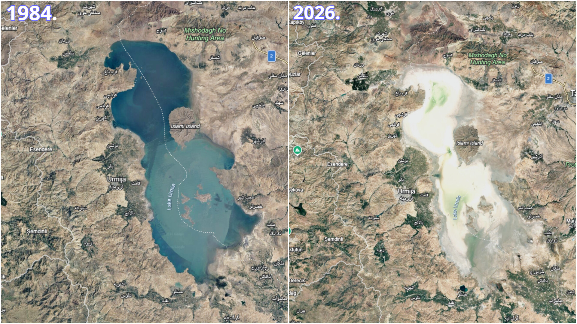 VIDEO Iran na rubu ekološke katastrofe: Satelitske snimke ot
