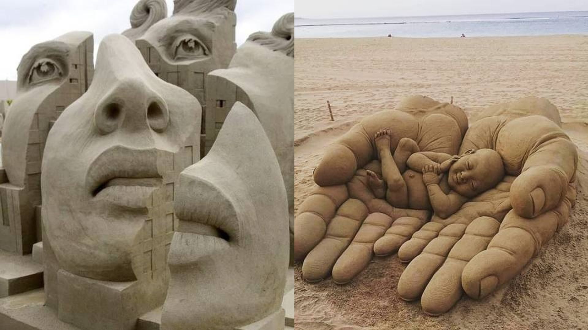 Скульптуры из песка для детей