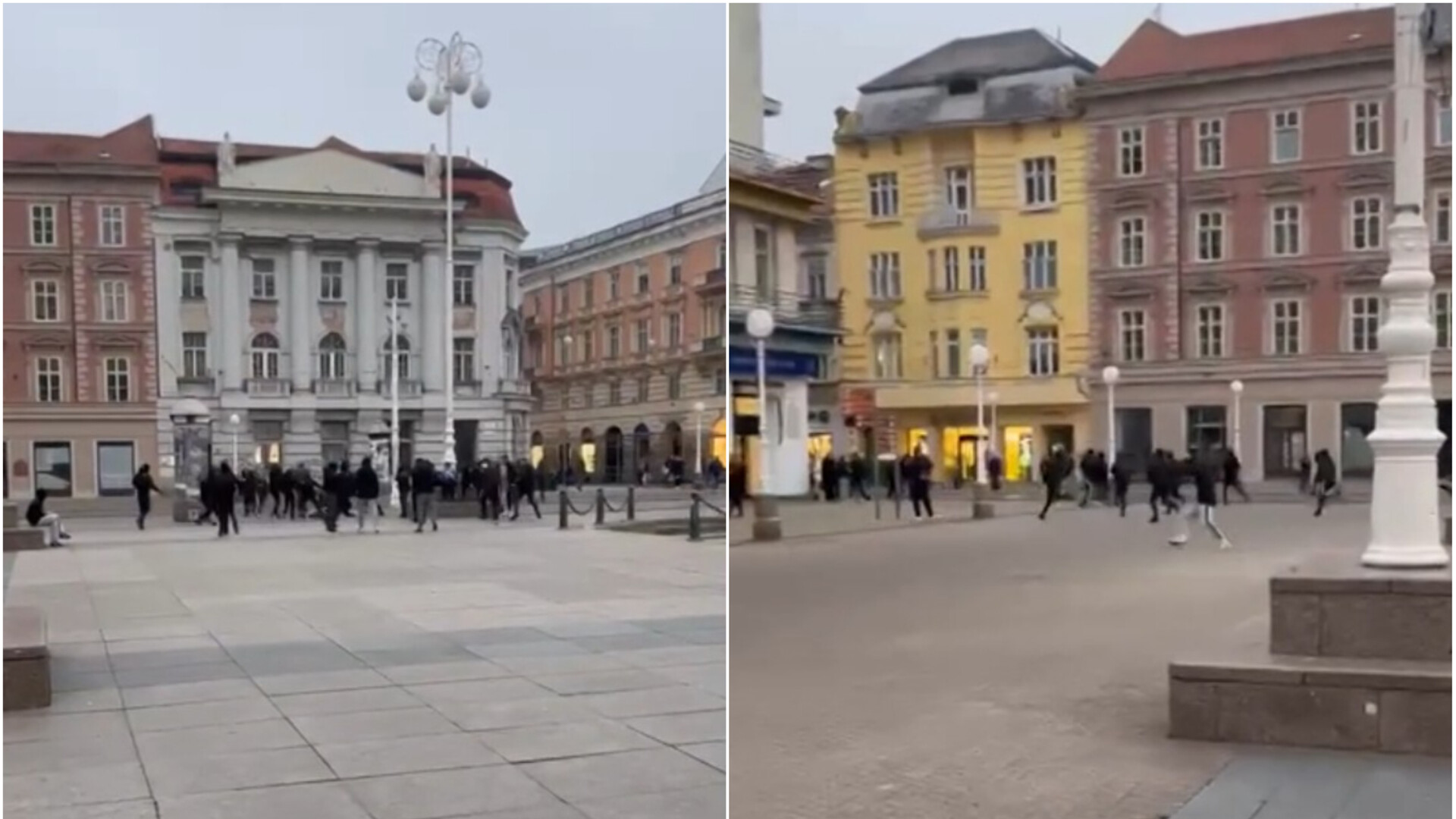 Masovna makljaža maskiranih muškaraca na zagrebačkom trgu: "Svi smo šokirani, policije nije bilo nigdje"